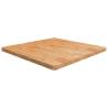 Square Table Top Light Brown 90x90x4cm Treated Solid Wood Oak Colour light brown Size 90 x 90 x 4 cm Quantity in Package 1 