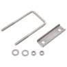 U Connector for Fence Post 60x40 mm - 25 Sets | HipoMarket