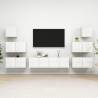 8 Piece TV Cabinet Set High Gloss White Engineered Wood Colour high gloss white Quantity in Package 8 Width 60 cm 