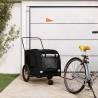 Pet Bike Trailer - Durable Black Oxford Fabric & Iron