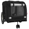 Pet Bike Trailer - Durable Black Oxford Fabric & Iron