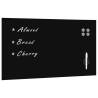 Wall Mounted Magnetic Board Glass 120x60 cm Colour black Size 120 x 60 cm Model with accessories 