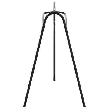 Freestanding Black Iron Saddle Rack - 3 Legged Design