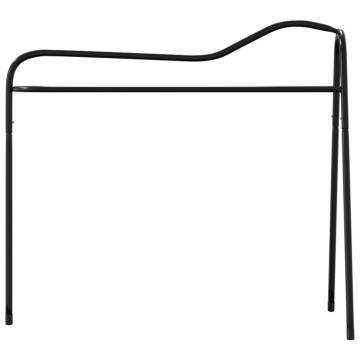 Freestanding Black Iron Saddle Rack - 3 Legged Design