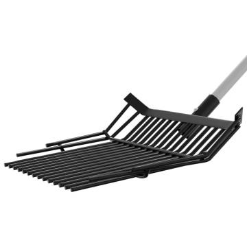 Durable 14-Tine Pitchfork Head - Black Steel for Farm Use