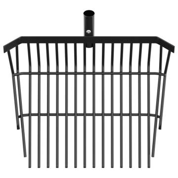 Durable 14-Tine Pitchfork Head - Black Steel for Farm Use