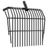 Durable 14-Tine Pitchfork Head - Black Steel for Farm Use