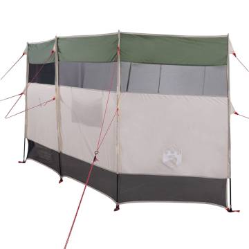 Camping Windbreak Green 366x152 cm - Waterproof & Portable