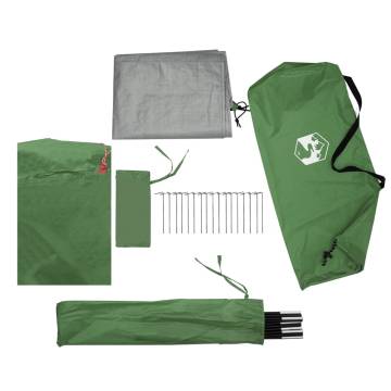 Camping Windbreak Green 366x152 cm - Waterproof & Portable