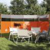 Camping Windbreak Orange 366x152x152 cm Waterproof Colour grey and orange Size 366 x 152 cm 