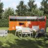 Camping Windbreak Orange 366x152 cm - Waterproof & Durable