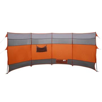 Camping Windbreak Orange 366x152 cm - Waterproof & Durable