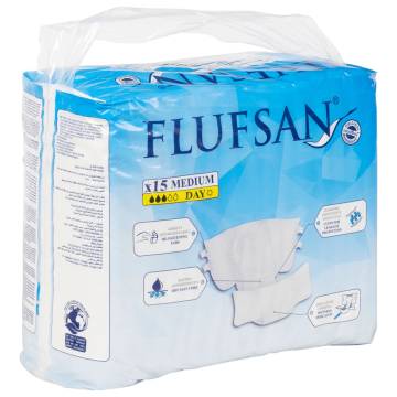 Flufsan Adult Diapers Disposable M - 15 pcs | Hipomarket