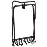 Foldable Freestanding Saddle Rack - Durable Black Iron