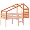 Kids' Bed Roof Wax Brown - Fun & Durable Pinewood Design