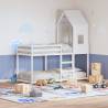 Kids' Bed Roof White 60x89x134.5 cm Solid Wood Pine Colour white Size 60 x 89 x 134.5 cm 