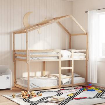 Kids' Bed Roof - Fun Solid Wood Pine Frame | HipoMarket