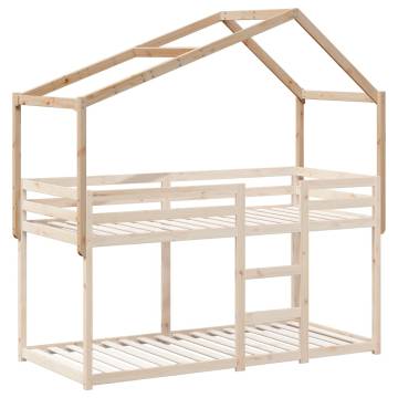 Kids' Bed Roof - Fun Solid Wood Pine Frame | HipoMarket