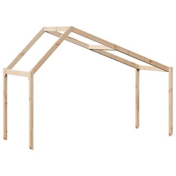 Kids' Bed Roof - Fun Solid Wood Pine Frame | HipoMarket