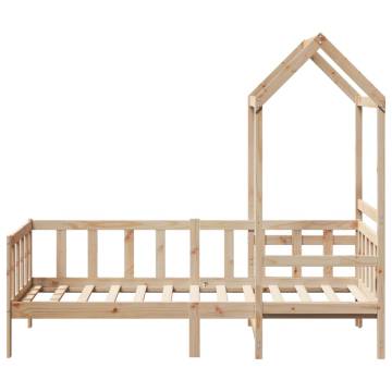 Day Bed with Roof 80x200 cm - Solid Pine Wood | HipoMarket