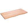 Wall Shelf Light Brown 100x50x(2-4) cm Treated Solid Wood Oak Colour light brown Size 100 x 50 x 4 cm Quantity in Package 1 Number of Pieces 