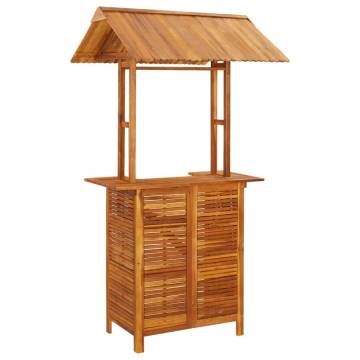 5 Piece Garden Bar Set - Solid Wood Acacia | Hipo Market