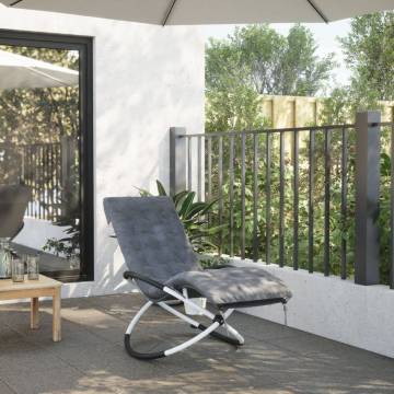 Sun Lounger Cushion Grey - Comfortable & Stylish Outdoor Seating