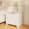 Elegant Bedside Cabinets - High Gloss White 2 pcs Set