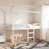 Kids' Bed Roof White 217x85.5x154 cm Solid Wood Pine Colour white Size 217 x 85.5 x 154 cm 