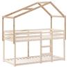 Kids' Bed Roof - 203x80.5x142 cm Solid Pinewood Fun