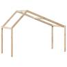 Kids' Bed Roof - 203x80.5x142 cm Solid Pinewood Fun