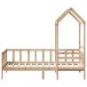 Day Bed with Roof 90x200 cm - Solid Wood Pine | Hipo Market