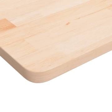 Square Solid Oak Table Top 50x50 cm - Untreated Wood