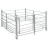 4-Panel Galvanised Steel Sheep Pen - Durable & Secure