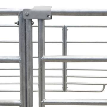 4-Panel Galvanised Steel Sheep Pen - Durable & Secure