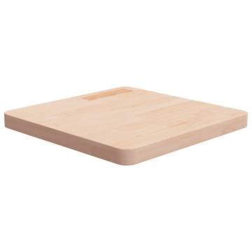 Square Oak Table Top 50x50 cm | Untreated Solid Wood