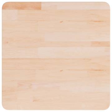 Square Oak Table Top 50x50 cm | Untreated Solid Wood