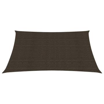 Sunshade Sail 160 g/m² Brown 2x2.5 m - HDPE Outdoor Shade