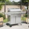 Gas BBQ Grill with 7 Burners Silver Stainless Steel Model 7 burners Number of 1 