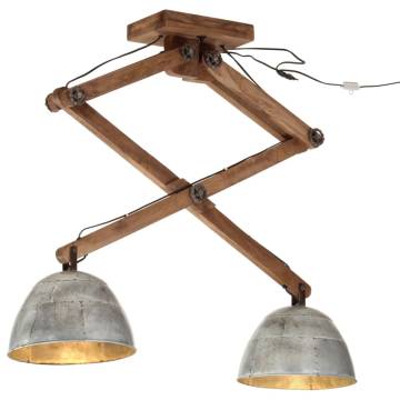 Vintage Silver Ceiling Lamp 25W | Industrial Style Lighting