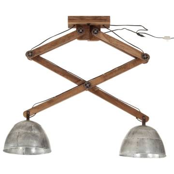 Vintage Silver Ceiling Lamp 25W | Industrial Style Lighting