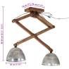 Vintage Silver Ceiling Lamp 25W | Industrial Style Lighting