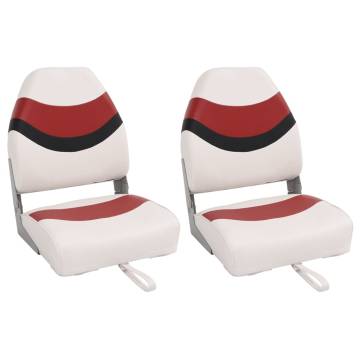 Foldable Boat Seats 2pcs with High Back - Comfort & Durability