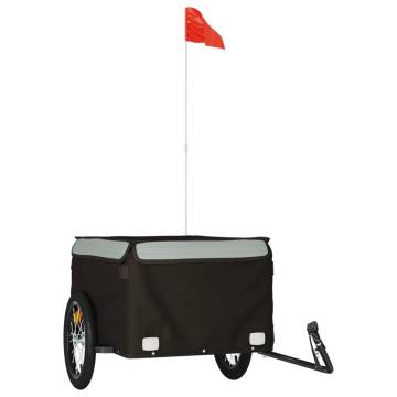 Sturdy Bike Trailer - Black & Grey 45 kg Load Capacity