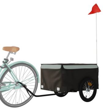 Sturdy Bike Trailer - Black & Grey 45 kg Load Capacity