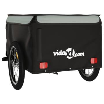 Sturdy Bike Trailer - Black & Grey 45 kg Load Capacity