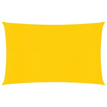 Buy Yellow Rectangular Sunshade Sail 5x7m | HDPE 160 g/m²