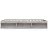 Grey Sonoma Bed Frame 140x200 cm - Modern & Practical Design