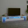 TV Cabinet with LED Lights White 260x36.5x40 cm Colour white Quantity in Package 1 Width 260 cm 