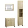 Stylish 3 Piece Bathroom Furniture Set in Sonoma Oak